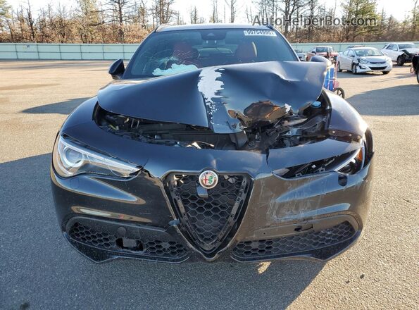 ZASPAKBN8P7D54213 2023 ALFA ROMEO STELVIO Black Widok z przodu