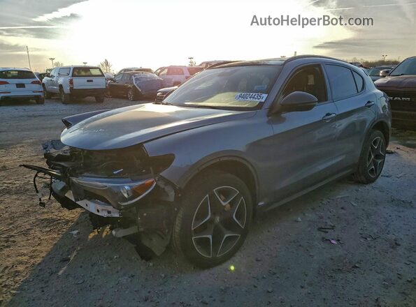 ZASPAKBN9K7C71673 2019 ALFA ROMEO STELVIO Серый Передняя левая четверть