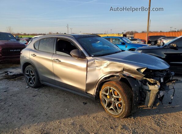ZASPAKBN9K7C71673 2019 ALFA ROMEO STELVIO Серый Передняя правая четверть