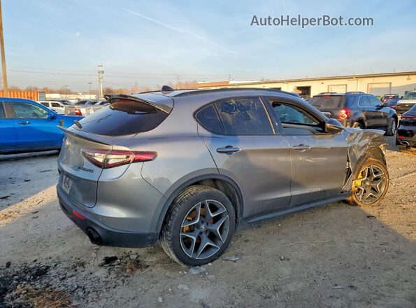 ZASPAKBN9K7C71673 2019 ALFA ROMEO STELVIO Серый Задняя правая четверть