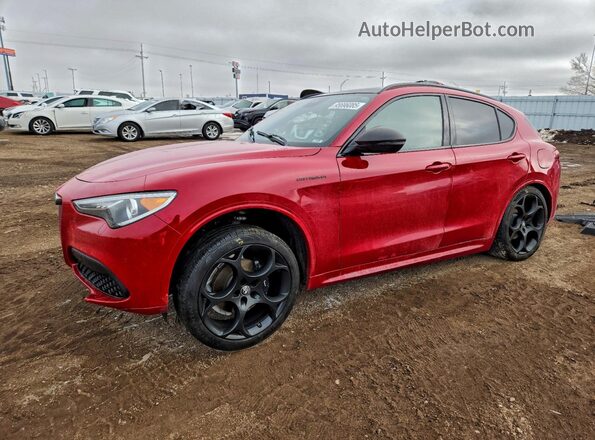 ZASPAKBN9P7D49893 2023 ALFA ROMEO STELVIO Red Передня ліва чверть