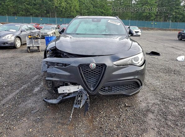 ZASPAKBNXK7C43073 2019 ALFA ROMEO STELVIO Черный Вид спереди