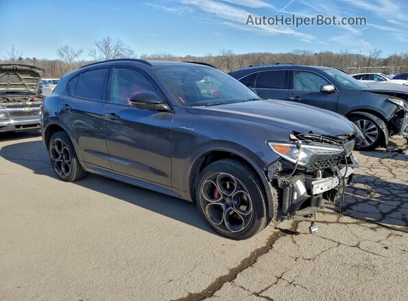 ZASPAKBNXN7D48216 2022 ALFA ROMEO STELVIO Серый Передняя правая четверть