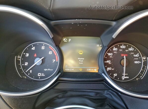 ZASPAKBNXN7D48216 2022 ALFA ROMEO STELVIO Серый Вид щитка приборов