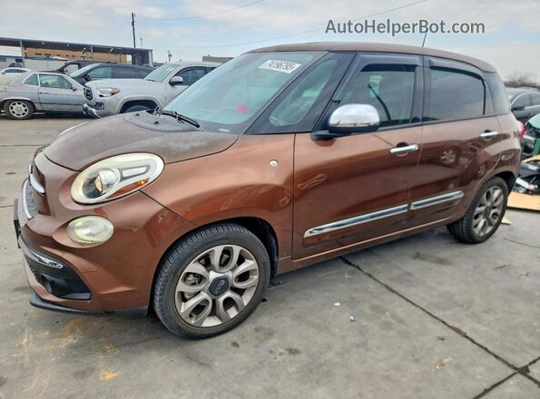 ZFBCFACH8JZ040765 2018 FIAT 500L Brown Vista tres cuartos delantera izquierda