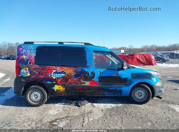 ZFBERFABXH6H21696 2017 RAM PROMASTER CITY Синий Вид задней части салона