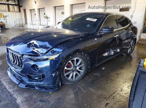 ZN661XUA2KX323641 2019 MASERATI LEVANTE Синий Передняя левая четверть