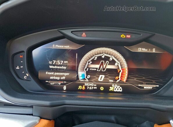 ZPBUA1ZL9KLA04432 2019 LAMBORGHINI URUS White Widok zestawu wskaźników