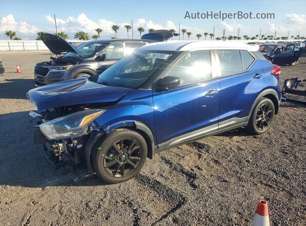 3N1CP5CU7KL491535 2019 NISSAN KICKS Blue Tył lewy