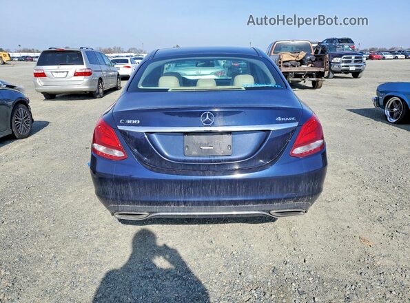 55SWF4KB3HU223918 2017 MERCEDES-BENZ C Blue Vista interior delantera