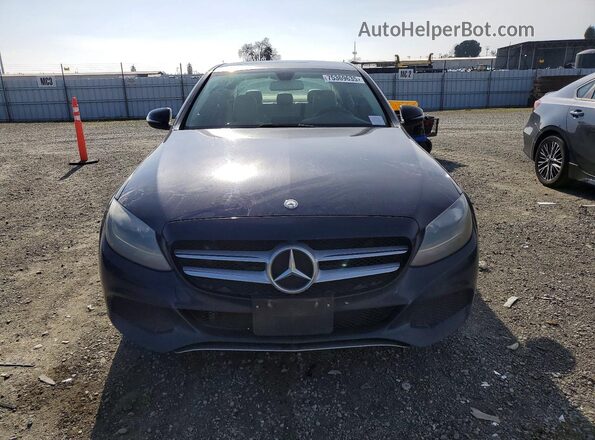 55SWF4KB3HU223918 2017 MERCEDES-BENZ C Blue Vista trasera