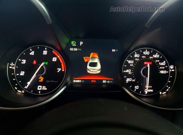ZARFAEEN3H7530089 2017 ALFA ROMEO GIULIA Синий Вид задних сидений