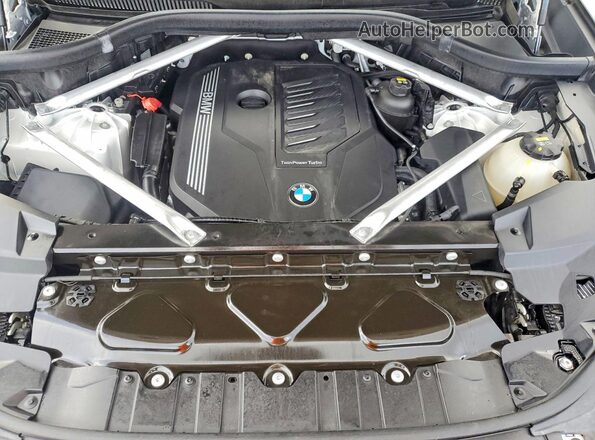 5UXCR4C05LLW63894 2020 BMW X5 White Vista de la etiqueta del VIN