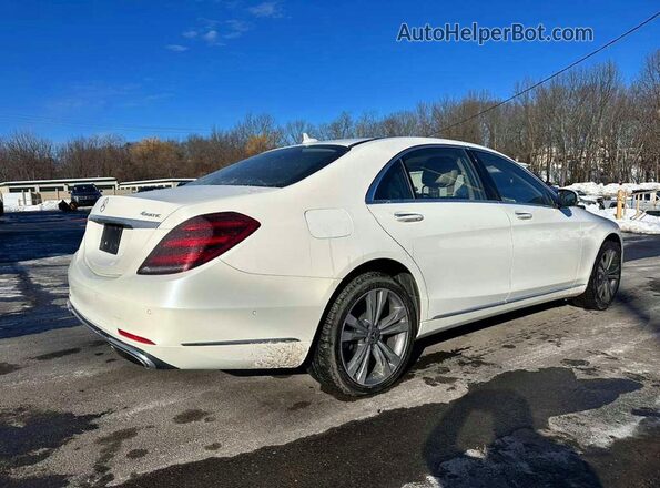 WDDUG8GB1KA436037 2019 MERCEDES-BENZ S Белый Передняя правая четверть