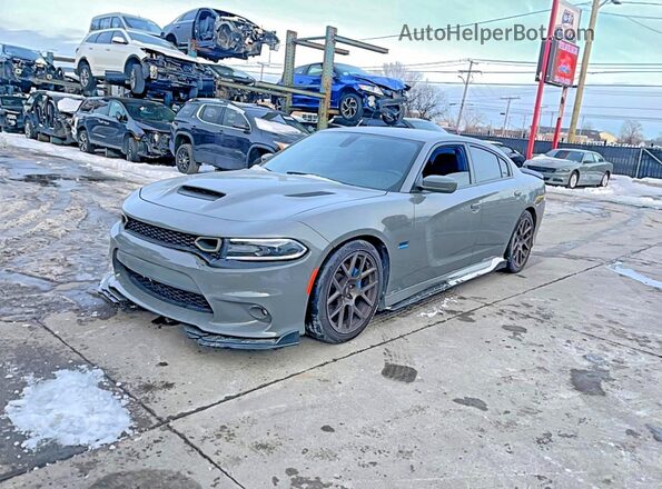 2C3CDXGJ1KH662732 2019 DODGE CHARGER Серый Задняя правая четверть