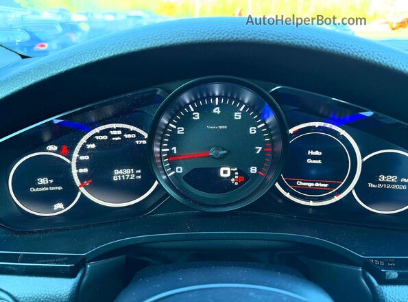 WP1AA2AY2KDA00870 2019 PORSCHE CAYENNE Белый Вид щитка приборов