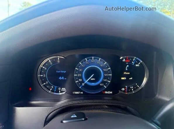 1GYS4BKJXGR177458 2016 CADILLAC ESCALADE Угольный Вид щитка приборов