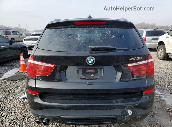 5UXWX9C34H0T25499 2017 BMW X3 Черный Вид салона спереди