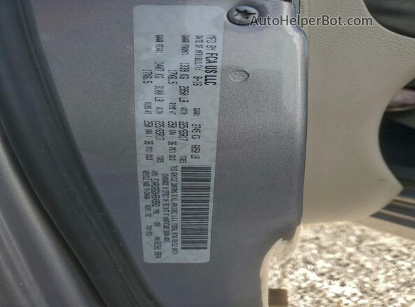 2C4RDGBG9HR549583 2017 DODGE GRAND Серебряный Панорамный вид салона 360°
