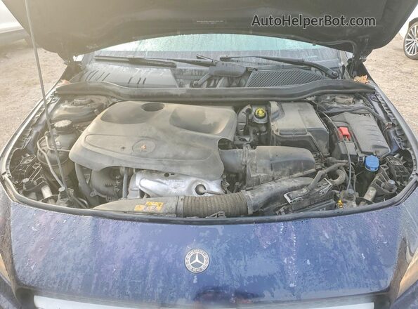 WDDSJ4EB4JN589832 2018 MERCEDES-BENZ CLA-CLASS Blue Engine compartment view