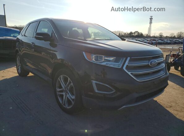 2FMPK3K96GBB13364 2016 FORD EDGE Черный Вид спереди