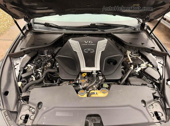 JN1EV7AP9JM354883 2018 INFINITI Q50 Charcoal Widok deski rozdzielczej