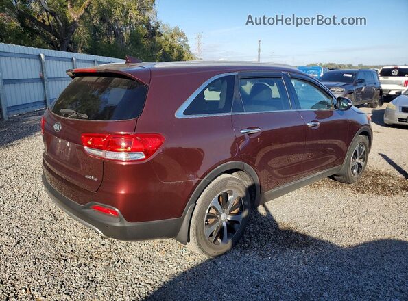 5XYPH4A53JG385610 2018 KIA SORENTO Темно-бордовый Передняя правая четверть