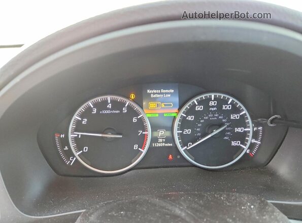 19UDE2F38KA011892 2019 ACURA ILX Красный Вид щитка приборов
