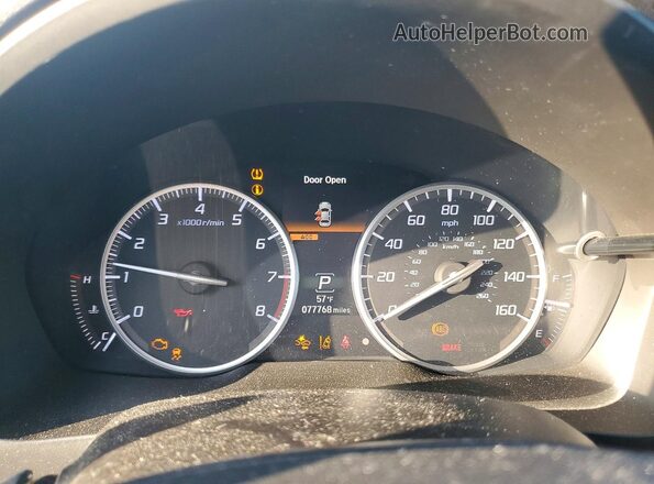 19UDE2F76KA006547 2019 ACURA ILX Gray Widok zestawu wskaźników