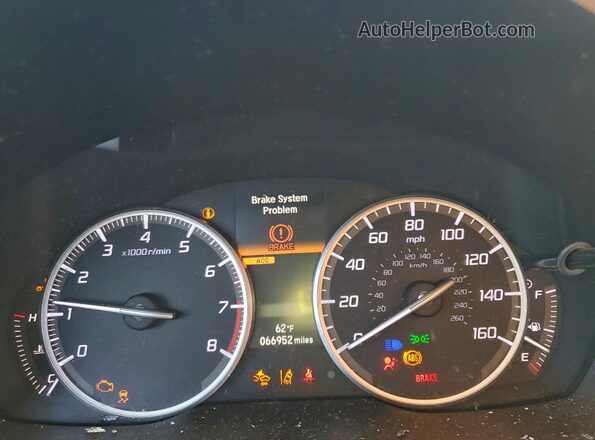 19UDE2F77KA009599 2019 ACURA ILX Красный Вид щитка приборов