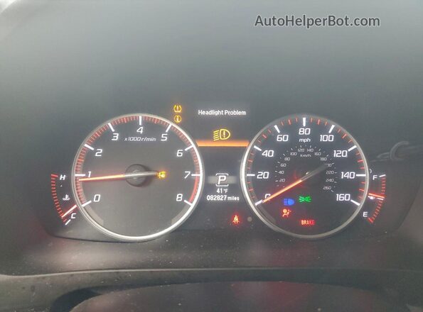 19UDE2F89KA000377 2019 ACURA ILX White ხელსაწყოთა პანელის ხედი