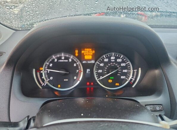 19UUB1F31GA015468 2016 ACURA TLX Серый Вид щитка приборов