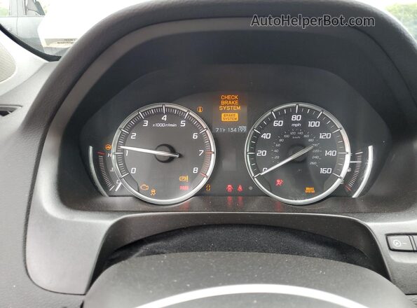 19UUB1F36GA004966 2016 ACURA TLX Черный Вид щитка приборов