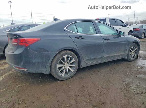 19UUB1F50GA000140 2016 ACURA TLX Black Tył prawy