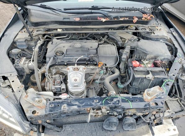 19UUB1F50GA000140 2016 ACURA TLX Black Widok wnętrza z tyłu