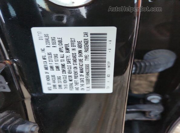 19UUB1F54HA009585 2017 ACURA TLX Черный Вид подкапотного пространства