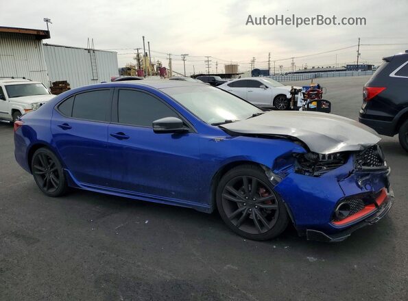 19UUB1F63KA000604 2019 ACURA TLX Синий Передняя правая четверть