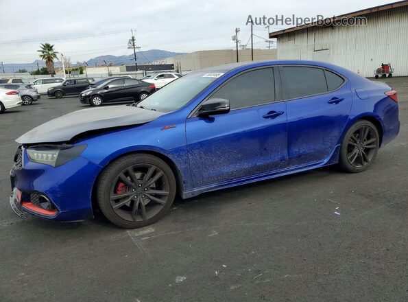 19UUB1F63KA000604 2019 ACURA TLX Синий Передняя левая четверть
