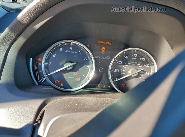 19UUB2F37GA011799 2016 ACURA TLX Charcoal Widok zestawu wskaźników