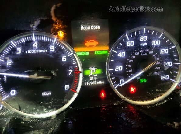 19UUB2F54JA006021 2018 ACURA TLX Белый Вид щитка приборов
