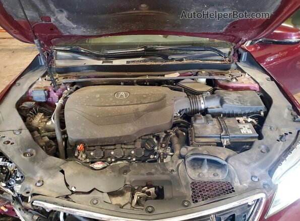 19UUB2F55GA005517 2016 ACURA TLX Red Widok wnętrza z tyłu