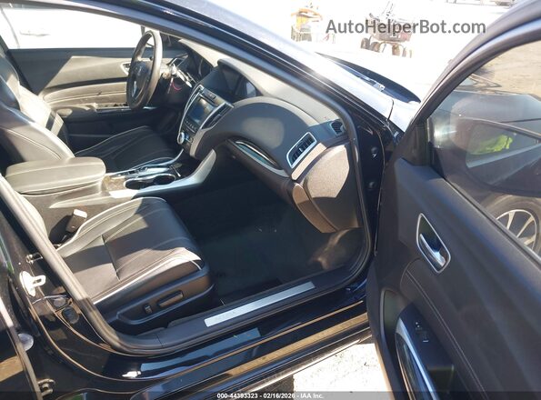 19UUB2F55JA001815 2018 ACURA TLX Черный Вид салона спереди