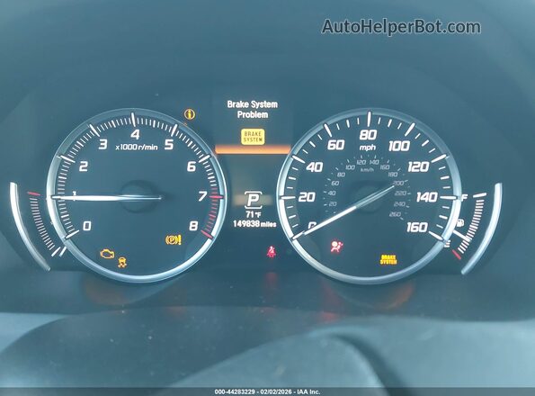 19UUB2F59HA002640 2017 ACURA TLX Черный Вид задних сидений