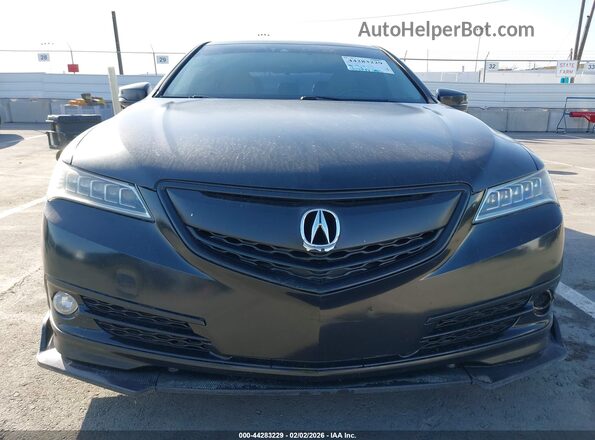 19UUB2F59HA002640 2017 ACURA TLX Черный Вид задней части салона