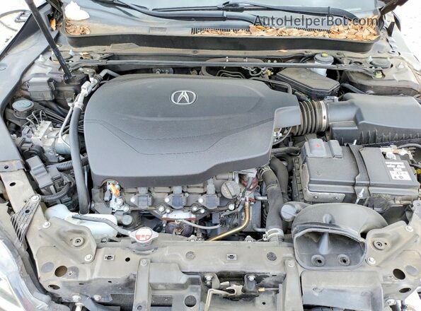 19UUB3F52HA003294 2017 ACURA TLX Черный Вид задней части салона
