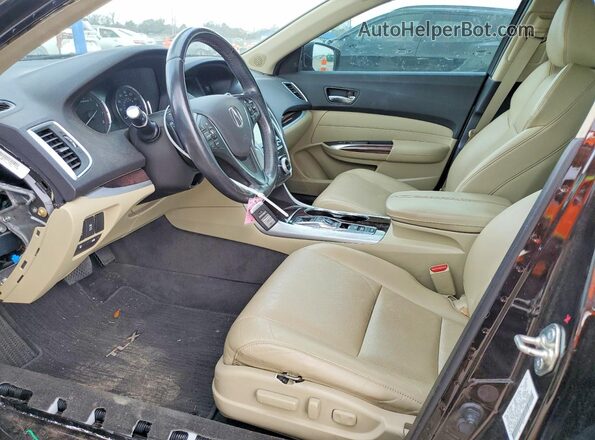 19UUB3F52HA003294 2017 ACURA TLX Черный Вид салона спереди
