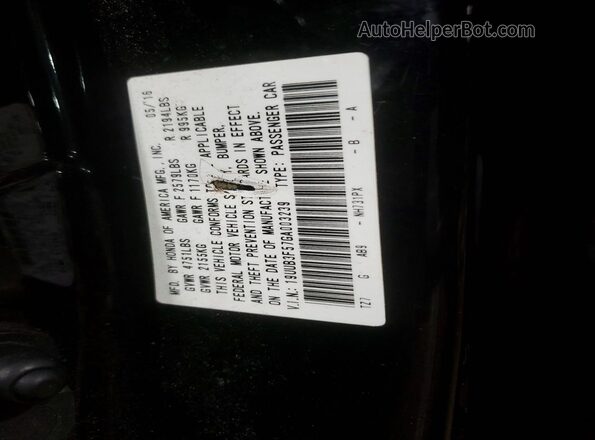 19UUB3F57GA003239 2016 ACURA TLX Черный Вид подкапотного пространства