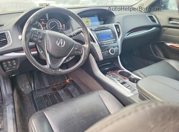 19UUB3F70HA800869 2017 ACURA TLX Коричневый Вид панели приборов