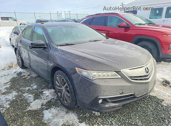 19UUB3F70HA800869 2017 ACURA TLX Коричневый Передняя правая четверть