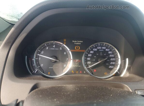 19UUB3F81KA800394 2019 ACURA TLX Черный Вид щитка приборов